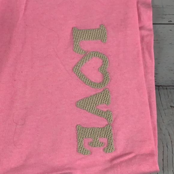 PINK by Victoria Secret "LOVE" pink lounge pants  sz S - Picture 3 of 15